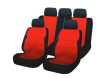 Авточехлы NG универсальные комфорт плюс 9 пр., полиэстер, 3 замка, Airbag, черный/красный