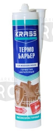 Герметик Krass акрил Термо Барьер для деревянного дома сосна 310мл. /12/