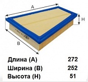 Фильтр воздушный Goodwill AG 786\13717582908\BMW 5 (F10/F11/F18) (11~), X1 (E84) (Mann. C27125)