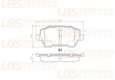 Тормозные колодки передние B1105007 \4106000Q0K\UBS RENAULT DUSTER/ЛАРГУС 116.2 x 52.1x 17.3   FPE127 , GDB3332  (без ESP)