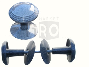 Ручка кнопка дверная РДK-115 А (белый)