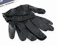 Перчатки Aviora 402-736 виниловые р-р L , 100 штук черные