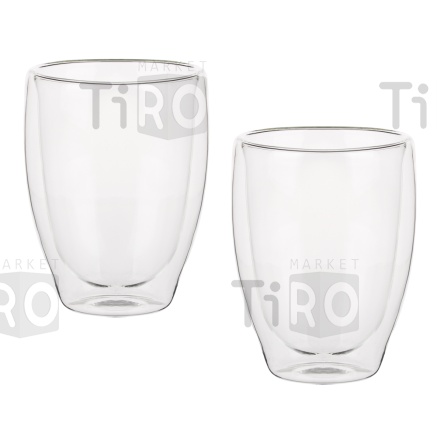 Набор стаканов с двойными стeнками 330мл, 2шт., стекло, By Collection 850-207