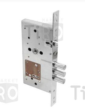 Замок врезной Булат, сувальный, 85мм, 3 ригеля, защелка, 5кл