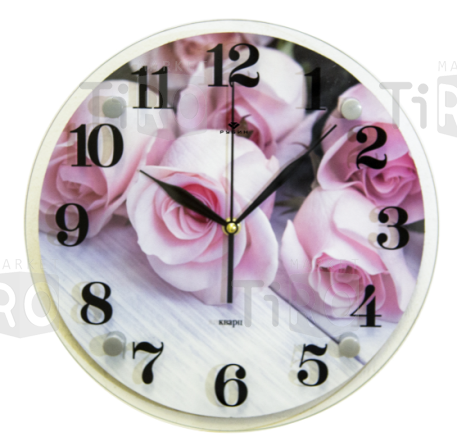 Часы настенные "Розы на столе"