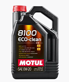 Синтетическое масло Motul 8100 Eco-Clean 0w20, 108862, 5л