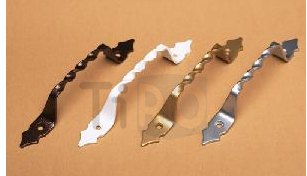 Ручка скоба Делга, "Ретро" антик серебро