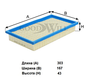 Воздушный фильтр Goodwill AG 122\7T4Z9601A