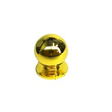 Ручка кнопка мебельная KL-288M PB (золото) (D-16 mm)