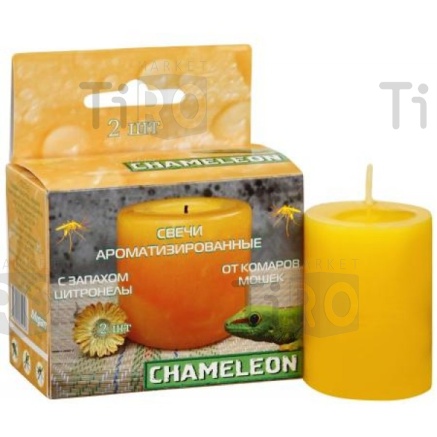 Свеча репеллентная Chameleon Я-234 от комаров столбик 2 штуки Свеча репеллентная Chameleon Я-234 от комаров столбик 2 штуки