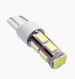 Светодиод Маяк White 12V, 5 (10SMD) Т10 W2.1х9.5d (10 шт)