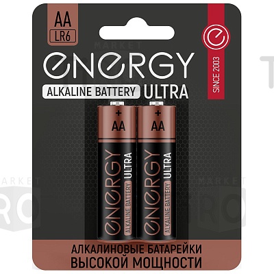 Батарейка Energy Ultra LR6/2B (АА) алкалиновая