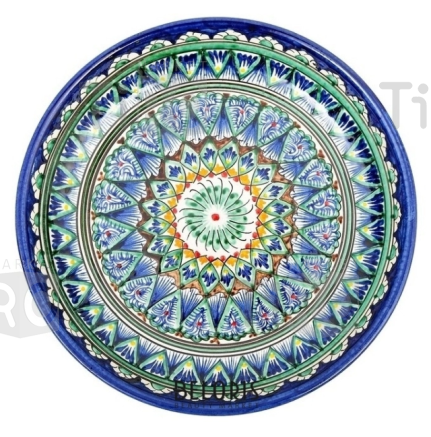 Ляган синяя кайма, 34см