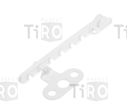 Ограничитель Кунгур открывания окна, пластмассовый, белый L-165мм