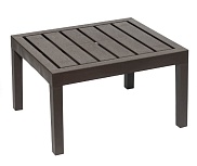 Стол рейки коричневый ротанг (550*660*380) Idea M4003