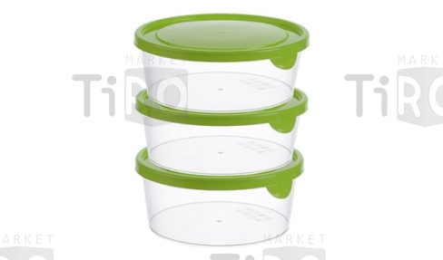 Ёмкость IDEA для продуктов круглая 0,75л (3шт.) М1441 /12/ Ёмкость IDEA для продуктов круглая 0,75л (3шт.) М1441 /12/