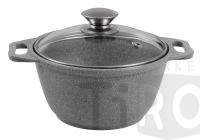 Кастрюля алюминиевая 1,0л со стеклянной крышкой, светлый мрамор, Кукмор кмс12а Кастрюля алюминиевая 1,0л со стеклянной крышкой, светлый мрамор, Кукмор кмс12а