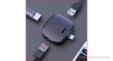 Адаптер-Хаб Hoco HB11, (Type-C -3USB), черный Адаптер-Хаб Hoco HB11, (Type-C -3USB), черный