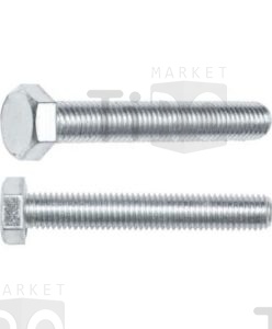Болт шестигранник полная резьба 500В-М06-50 цинк М 6*50 (6шт.)