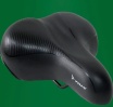 Седло Trix 05968, комфорт 250x210 мм, пружинное, черное