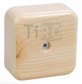 Коробка распаячная ОП GE41206-11, 50х50х20мм IP40, "цвет сосна"