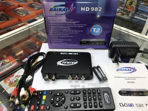 Тюнер для цифрового DVB-T2 HD BAIKAL 982