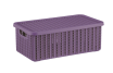 Коробка Idea Вязание М2369, 3л с крышкой пурпурный