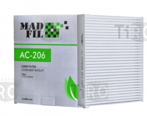 Фильтр салона Madfil AC-206 Фильтр салона Madfil AC-206