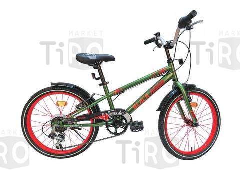 Велосипед Black Aqua Sport 20", KG2023S, 6 скоростей (хаки-оранжевый)