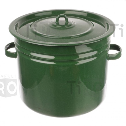 Бак эмалированный 20л Новокузнецк "Зеленый рябчик" С42827