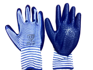 Перчатки нейлоновые с нитрильным рельефным покрытием СуперЛюкс