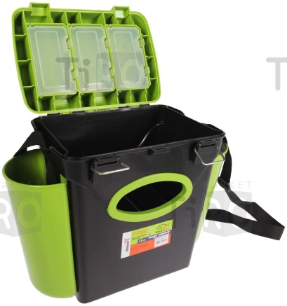Ящик рыболова зимний Helios FishBox 10л, зеленый