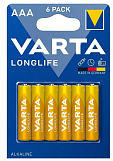 Батарейка Varta LongLife AAA, 6шт