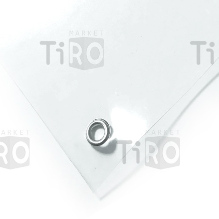 Тент ПВХ 4*8м, плотность 130 г/м2, прозрачный
