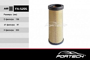 Салонный воздушный фильтр Fortech FA-520S, 4286128, Nissan Condor, ISsuzu (Sakura. A-5538) (Mann. CF1414)