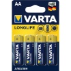 Элемент питания Varta Longlife Power AA 4*BL пальчиковые