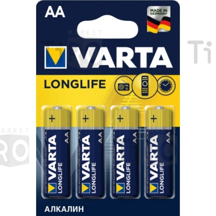 Элемент питания Varta Longlife Power AA 4*BL пальчиковые