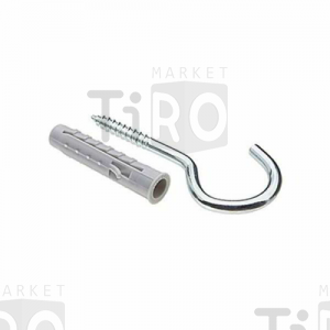 Дюбель 047А-06 + шуруп кольцо (4шт.)