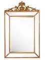 Зеркало "Багетное", 840*540мм (золото на белом)