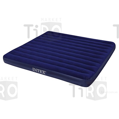 Кровать надувная Classic Downy (Fiber tech) Intex, 64755, 1,83 м.*2,03 м.*25 см