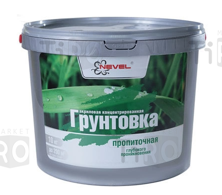 Грунтовка Nevel акриловая пропиточная глубокого проникновения концентрированная 5,0кг Грунтовка Nevel акриловая пропиточная глубокого проникновения концентрированная 5,0кг