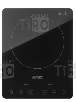 Плита First АТН-5095-2 индукционная, 2000 Вт, защита от перегрева, черный
