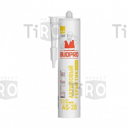 Герметик акриловый белый Budpro 240ml AS-20 Герметик акриловый белый Budpro 240ml AS-20