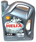 Масло синтетическое SHELL HELIX HX8 5w40  SN/SN Plus, A3/B3/B4 4л