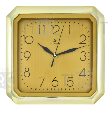 Часы настенные "Atlantis" TLD-6018 gold dial