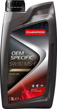 Синтетическое моторное масло Champion OEM Specific 5W30 MS-F A1/B1-12. A5-B5-16 SL/CF (1л)