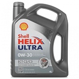 SHELL HELIX ULTRA EСТ 0w-30 моторное масло 4л. синт.( С2/С3)