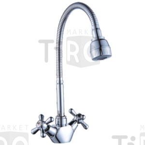 Смеситель Diadonna D80748301 для кухни кран-букса с гибким изливом, латунь Смеситель Diadonna D80748301 для кухни кран-букса с гибким изливом, латунь
