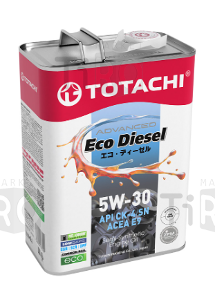 Моторное полусинтетическое масло Totachi Eco Diesel 5W30 CK-4/CJ-4/SN, 1л