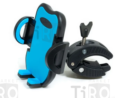 Держатель мобильного телфона Trix 13964, максимальная ширина 95мм, крепление на руль, пластик, сине-черный